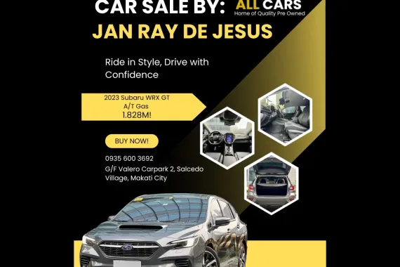 2023 Subaru WRX GT Automatic Gas 🔰3K ODO ONLY!🔰☎️0935 600 3692 JAN RAY DE JESUS
