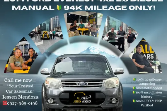2014 Ford Everest 4x2 2.5 Diesel Manual 🔰CALL NOW  ☎️09279850198/ JESSEN “KAKOTSE “MENDOZA