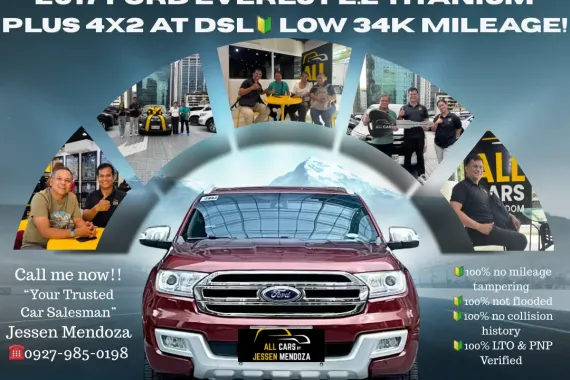 2017 Ford Everest 2.2 Titanium Plus 4x2 AT DSL 🔰CALL NOW  ☎️09279850198/ JESSEN “KAKOTSE “MENDOZA