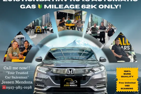 2018 Honda HRV RS 1.8 Automatic Gas 🔰CALL NOW  ☎️09279850198/ JESSEN “KAKOTSE “MENDOZA