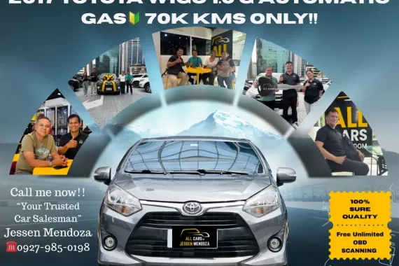 2017 Toyota Wigo 1.0 G Automatic Gas 🔰CALL NOW  ☎️09279850198/ JESSEN “KAKOTSE “MENDOZA