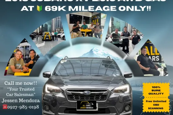 2018 Subaru XV 2.0IS AWD Gas Automatic 🔰CALL NOW!!☎️09279850198 / JESSEN “ Kakotse “ MENDOZA 