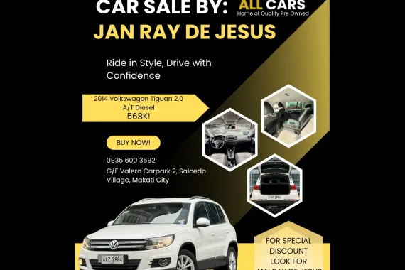 2014 Volkswagen Tiguan 2.0 Diesel A/T ☎️CALL NOW FOR BEST DEALS 0935 600 3692 JAN RAY DE JESUS