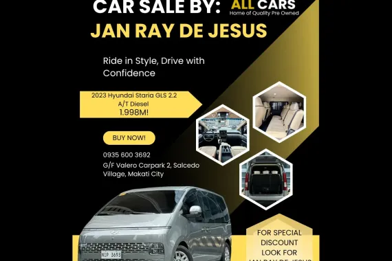 2023 Hyundai Staria GLS 2.2 Diesel A/T ☎️CALL NOW 0935 600 3692 JAN RAY DE JESUS