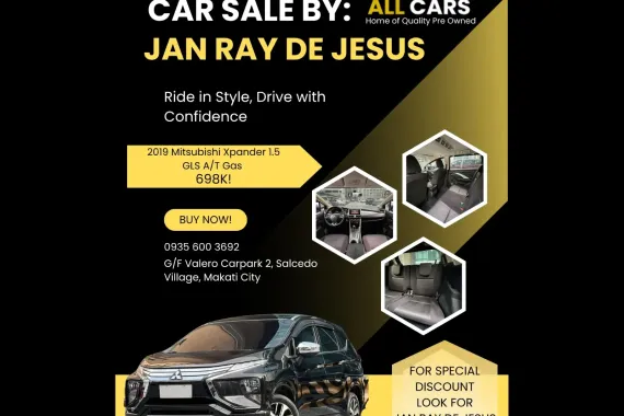 2019 Mitsubishi Xpander 1.5 GLS Automatic Gas☎️CALL NOW 0935 600 3692 JAN RAY DE JESUS✅️166K ALL-IN