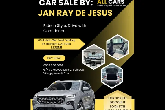 2024 Ford Territory 1.5 Titanium X A/T Gas☎️0935 600 3692 JAN RAY DE JESUS CALL NOW