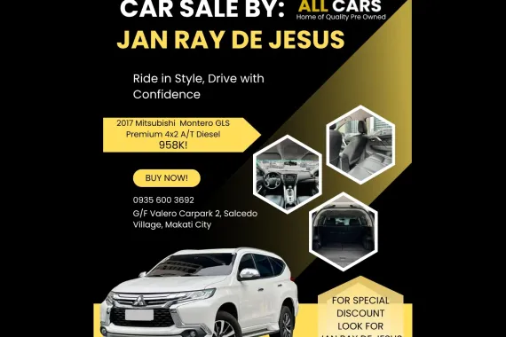 2017 Mitsubishi Montero GLS Premium 4x2 A/T Diesel ☎️0935 600 3692 JAN RAY DE JESUS CALL NOW