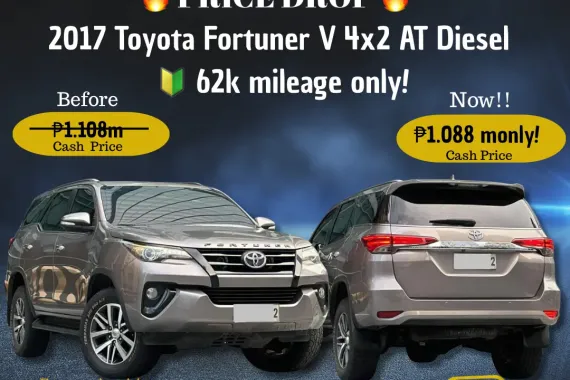 2017 Toyota Fortuner V 4x2 AT Diesel 🔰CALL NOW  ☎️09279850198/ JESSEN “KAKOTSE “MENDOZA