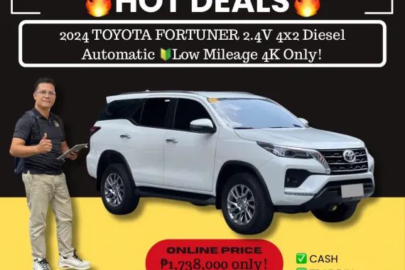 2024 TOYOTA FORTUNER 2.4V 4x2 Diesel AT🔰CALL NOW  ☎️09279850198/ JESSEN “KAKOTSE “MENDOZA