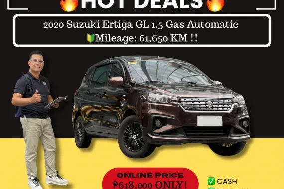2020 Suzuki Ertiga GL 1.5 Gas Automatic 🔰CALL NOW  ☎️09279850198/ JESSEN “KAKOTSE “MENDOZA