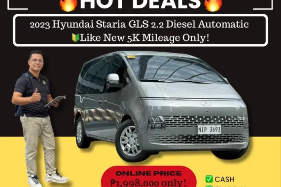 2023 Hyundai Staria GLS 2.2 Diesel Automatic 🔰CALL NOW!!☎️09279850198 / JESSEN “ Kakotse “ MENDOZA 