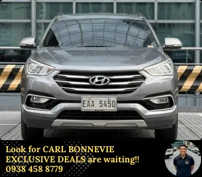 2017 Hyundai Santa Fe 2.2 Diesel AT 🔥🔥☎️Call CARL BONNEVIE🙋🏻‍♂️09384588779
