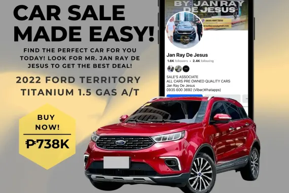 2022 Ford Territory Titanium 1.5 Gas Automatic ☎️CALL NOW 0935 600 3692 JAN RAY DE JESUS