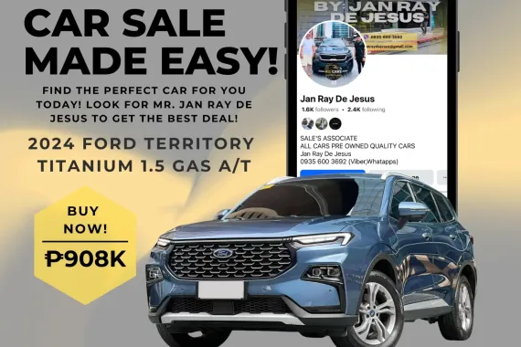 2024 Ford  Territory 1.5 Gas Automatic ☎️CALL NOW 0935 600 3692 JAN RAY DE JESUS