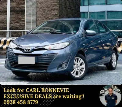 2019 Toyota Vios 1.3 E Gas Automatic 88K ALL IN 🔥🔥☎️Call CARL BONNEVIE🙋🏻‍♂️09384588779