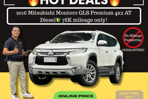 2016 Mitsubishi Montero GLS Premium 4x2 AT Dsl 🔰CALL NOW  ☎️09279850198/ JESSEN “KAKOTSE “MENDOZA