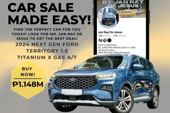 2024 Next Gen Ford Territory 1.5 Titanium X A/T Gas ☎️CALL NOW 0935 600 3692 JAN RAY DE JESUS
