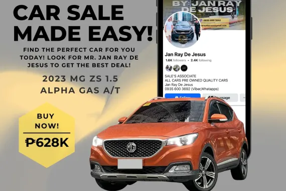 2023 MG ZS 1.5 Alpha Automatic Gas ☎️CALL NOW 0935 600 3692 JAN RAY DE JESUS