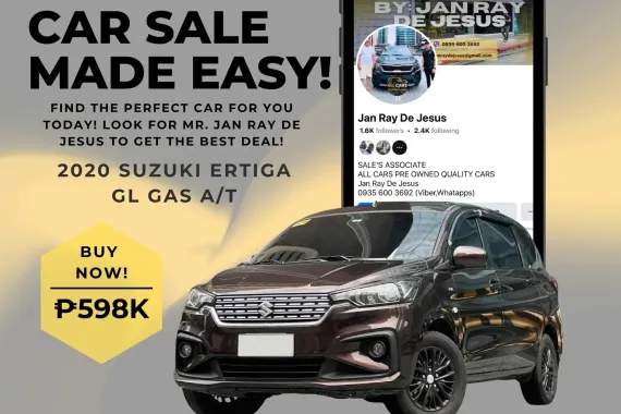 2020 Suzuki Ertiga GL 1.5 Gas Automatic☎️CALL NOW 0935 600 3692 JAN RAY DE JESUS