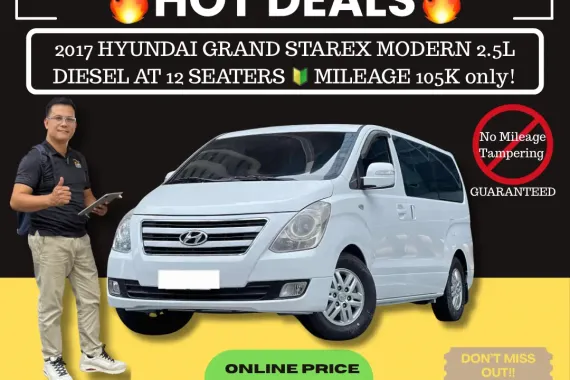 2017 HYUNDAI GRAND STAREX MODERN 2.5L DSL AT  ☎️09279850198 / JESSEN “Kakotse” MENDOZA 