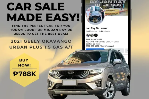 2021 Geely Okavango Urban Plus 1.5 A/T Gas☎️CALL NOW 0935 600 3692 JAN RAY DE JESUS