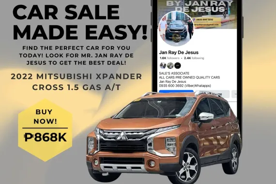 2022 Mitsubishi Xpander 1.5 Cross A/T Gas ☎️CALL NOW 0935 600 3692 JAN RAY DE JESUS