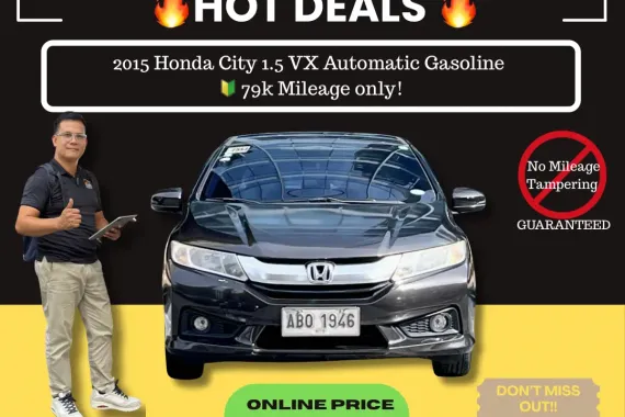 2015 Honda City 1.5 VX Automatic Gasoline 🔰CALL NOW! ☎️09279850198 / JESSEN “Kakotse” MENDOZA
