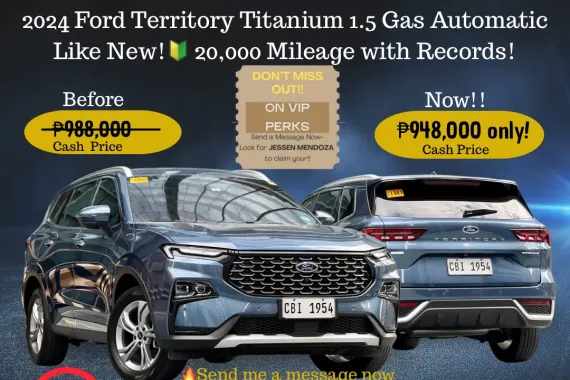 2024 Ford Territory Titanium 1.5 Gas AT Like New ☎️ 09279850198  JESSEN” Kakotse “MENDOZA  🚘🚙