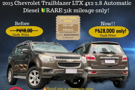 2015 Chevrolet Trailblazer LTX 4x2 2.8 AT Dsl 🔰CALL NOW  ☎️09279850198/ JESSEN “KAKOTSE “MENDOZA 