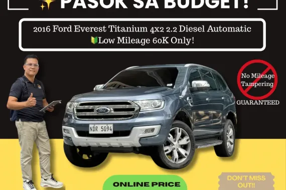 2016 Ford Everest Titanium 4x2 2.2 Diesel AT 🔰CALL NOW! ☎️09279850198 / JESSEN “Kakotse” MENDOZA 
