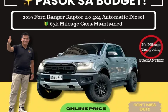 2019 Ford Ranger Raptor 2.0 4x4 Automatic Dsl 🔰CALL NOW! ☎️09279850198 / JESSEN “Kakotse” MENDOZA 