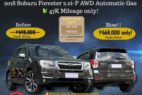 2018 Subaru Forester 2.0i-P AWD AT Gas 🔰CALL NOW! ☎️09279850198 / JESSEN “Kakotse” MENDOZA 
