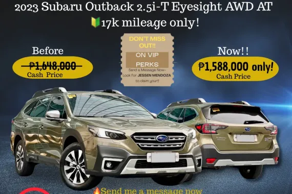 2023 Subaru Outback 2.5i-T Eyesight AWD AT 🔰CALL NOW  ☎️09279850198/ JESSEN “KAKOTSE “MENDOZA    