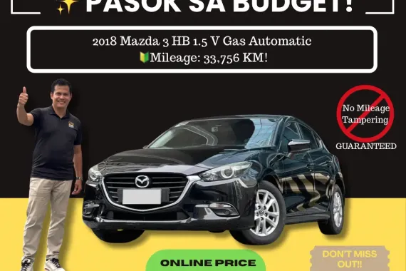 2018 Mazda 3 HB 1.5 V Gas Automatic 🔰CALL NOW! ☎️09279850198 / JESSEN “Kakotse” MENDOZA 