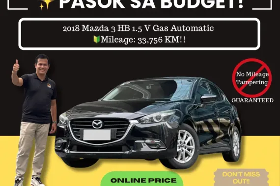 2018 Mazda 3 HB 1.5 V Gas Automatic 🔰CALL NOW! ☎️09279850198 / JESSEN “Kakotse” MENDOZA