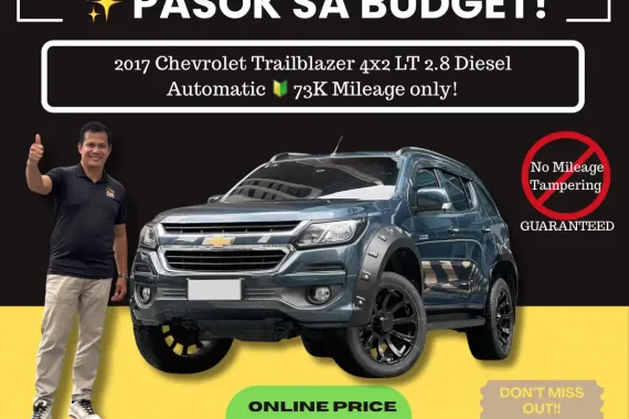 2017 Chevrolet Trailblazer 4x2 LT 2.8 Dsl AT 🔰CALL NOW! ☎️09279850198 / JESSEN “Kakotse” MENDOZA 