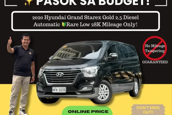 2020 Hyundai Grand Starex Gold 2.5 Dsl AT 🔰CALL NOW! ☎️09279850198 / JESSEN “Kakotse” MENDOZA 