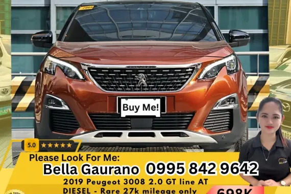 🔥 2019 Peugeot 3008 2.0 GT line AT DIESEL 👩𝗕𝗲𝗹𝗹𝗮📲 𝟬𝟵𝟵𝟱 𝟴𝟰𝟮 𝟵𝟲𝟰𝟮 