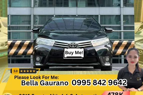 🔥 2015 Toyota Altis 1.6 G Automatic 👩𝗕𝗲𝗹𝗹𝗮  📲 𝟬𝟵𝟵𝟱 𝟴𝟰𝟮 𝟵𝟲𝟰𝟮