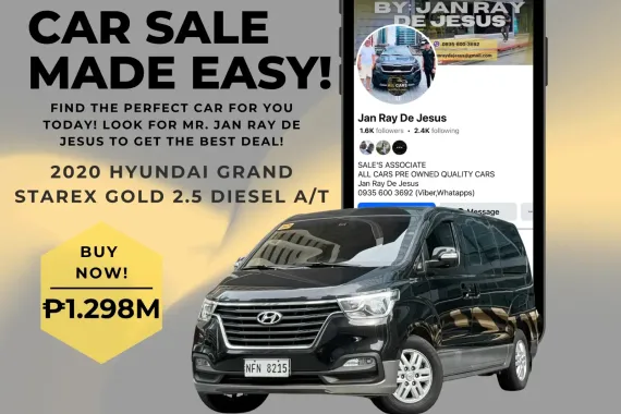 2020 Hyundai Grand Starex Gold 2.5 Diesel Automatic ☎️CALL NOW 0935 600 3692 JAN RAY DE JESUS