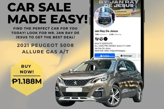 2021 Peugeot 5008 Allure Automatic Gas ☎️CALL NOW 0935 600 3692 JAN RAY DE JESUS