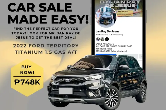 2022 Ford Territory 1.5 Automatic Gas ☎️CALL NOW 0935 600 3692 JAN RAY DE JESUS