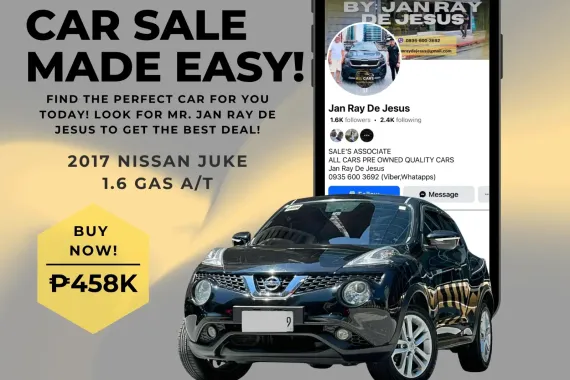 2017 Nissan Juke 1.6 Gas Automatic☎️CALL NOW 0935 600 3692 JAN RAY DE JESUS