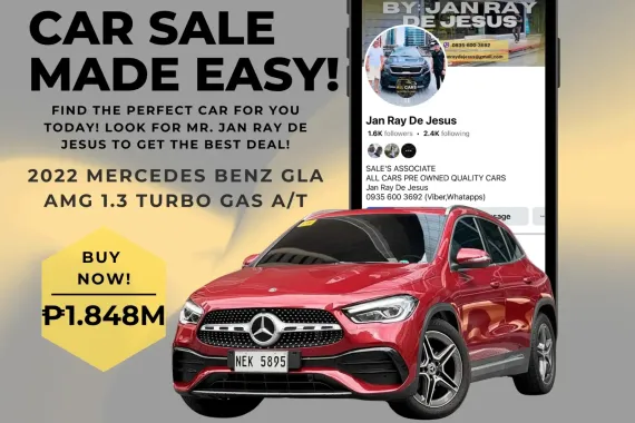 2022 Mercedes-Benz GLA AMG 1.3 Turbo Gas A/T ✅️394K ALL-IN☎️0935 600 3692 JAN RAY DE JESUS