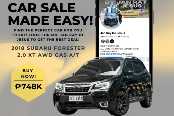 2018 Subaru Forester 2.0 XT AWD A/T Gas ☎️CALL NOW 0935 600 3692 JAN RAY DE JESUS