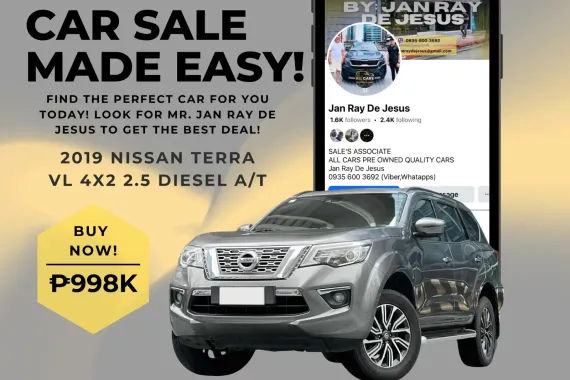 2019 Nissan Terra VL 4x2 2.5 Diesel A/T ☎️CALL NOW 0935 600 3692 JAN RAY DE JESUS