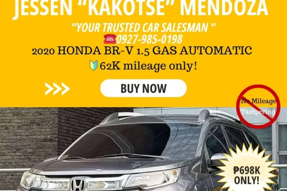 2020 HONDA BRV 1.5 GAS AUTOMATIC 🔰CALL NOW! ☎️09279850198 / JESSEN “Kakotse” MENDOZA 