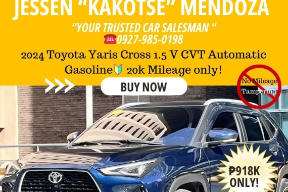 2024 Toyota Yaris Cross 1.5 V CVT AT  Gas ! ☎️ 09279850198 / JESSEN” Kakotse “MENDOZA  🚘🚙