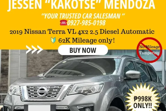 2019 Nissan Terra VL 4x2 2.5 Diesel AT 🔰CALL NOW! ☎️09279850198 / JESSEN “Kakotse” MENDOZA 