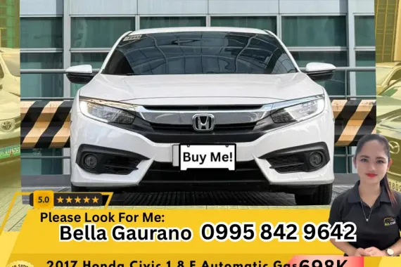 🔥 2017 Honda Civic 1.8 E Automatic Gas 👩𝗕𝗲𝗹𝗹𝗮📲 𝟬𝟵𝟵𝟱 𝟴𝟰𝟮 𝟵𝟲𝟰𝟮